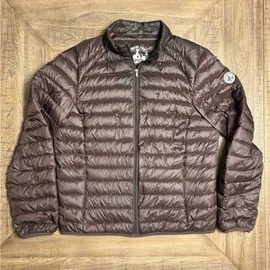 JOTT Mens MAT Brown Lightweight Packable Down Puffy Winter Jacket Size XXL